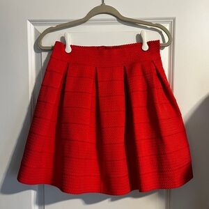 Express A Line Pleated Pull on Skirt
